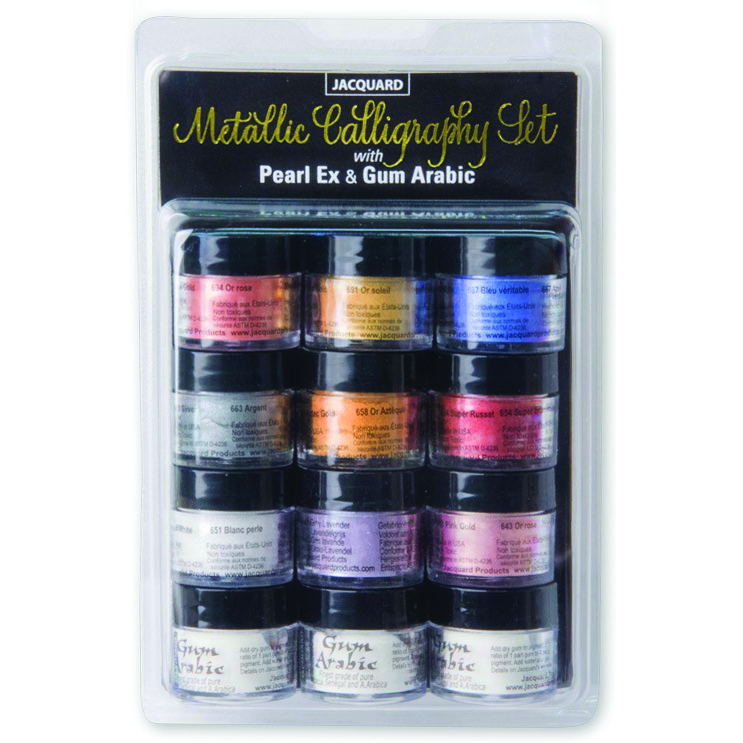 How to use Jacquard Pearl Ex Powdered Pigments with Colored Pencil